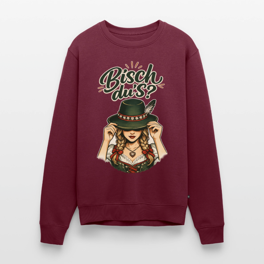 Bisch du’s? – Der Blick sagt alles |  Männer Premium Pullover - Burgunderrot