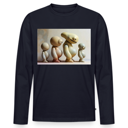 So wachsen wir also | Männer Premium Bio Langarmshirt - Navy