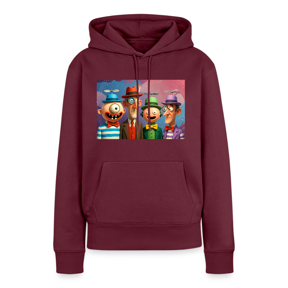 Gedankenkreise auf Hochtouren | Frauen Premium Hoodie - Burgunderrot