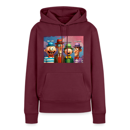 Gedankenkreise auf Hochtouren | Frauen Premium Hoodie - Burgunderrot