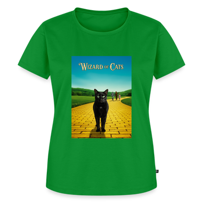 Wizard of Cats – Der gelbe Weg gehört Krümel | Frauen Premium T-Shirt - Grün
