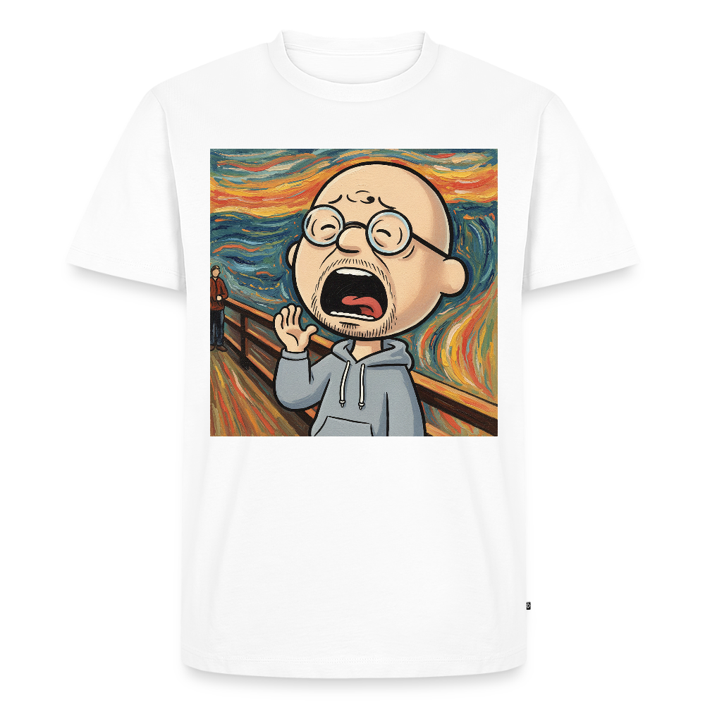 Der Schrei… aber heute bin ich dran | Männer Premium T-Shirt - Weiß