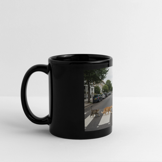 The Purrfect Crossing – Wir waren vor der Band da | Tasse einfarbig - Schwarz