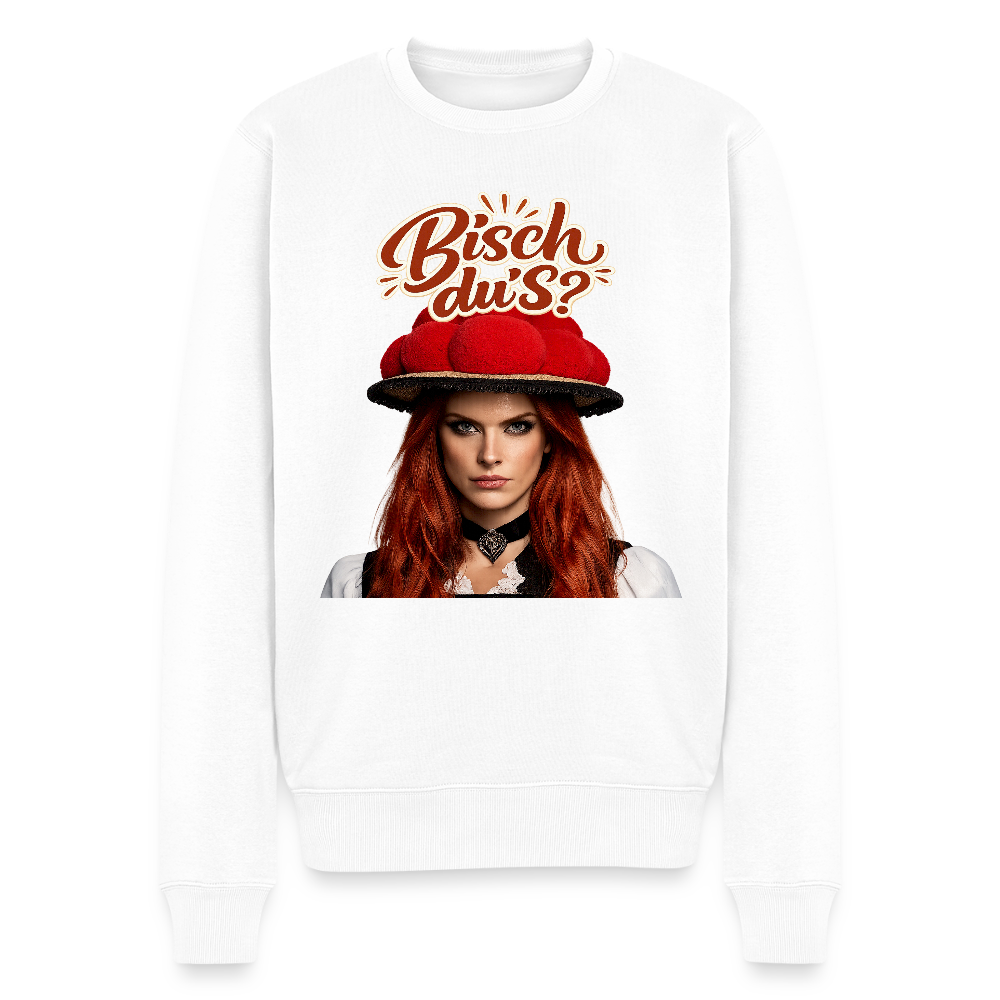 Bisch du’s? – Schwarzwaldmädel |  Männer Premium Pullover - Weiß