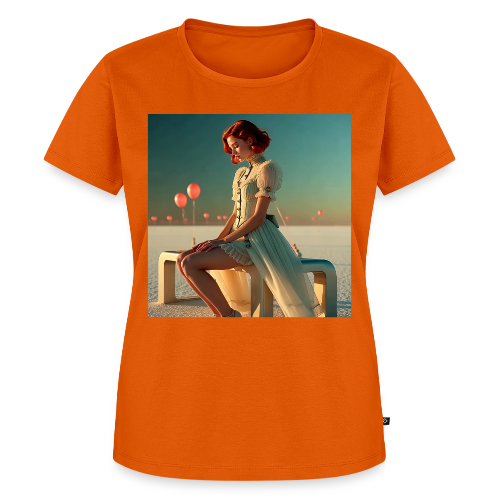Leise Gedanken bei lauter Farben | Frauen Premium T-Shirt - Orange 