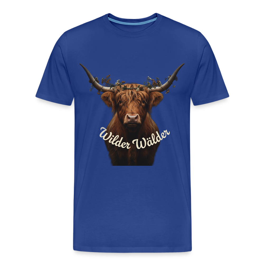 Wilder Wälder – Schwarzwald Highland Rind | Männer Premium T-Shirt - Königsblau