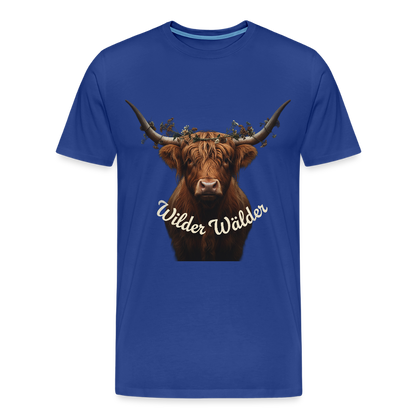 Wilder Wälder – Schwarzwald Highland Rind | Männer Premium T-Shirt - Königsblau