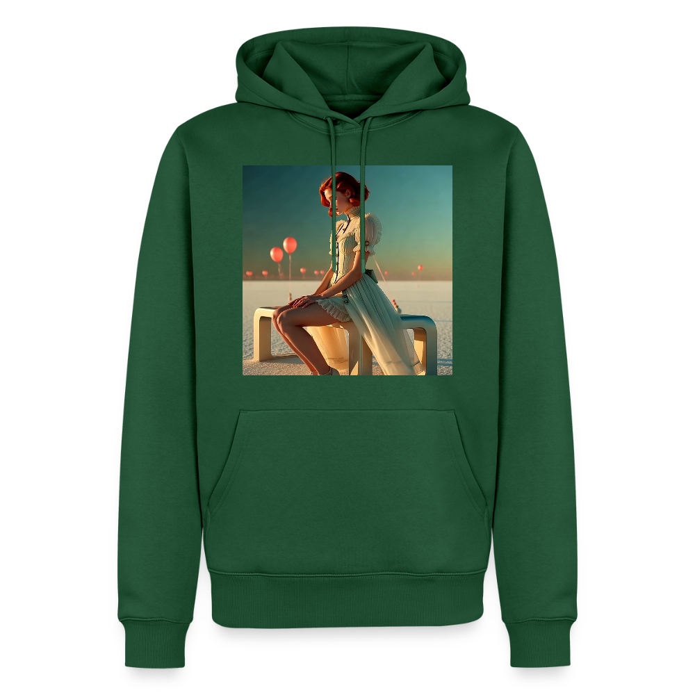 Leise Gedanken bei lauter Farben | Männer Premium Hoodie - Flaschengrün