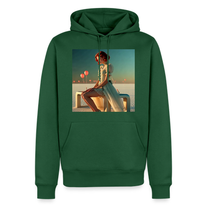 Leise Gedanken bei lauter Farben | Männer Premium Hoodie - Flaschengrün