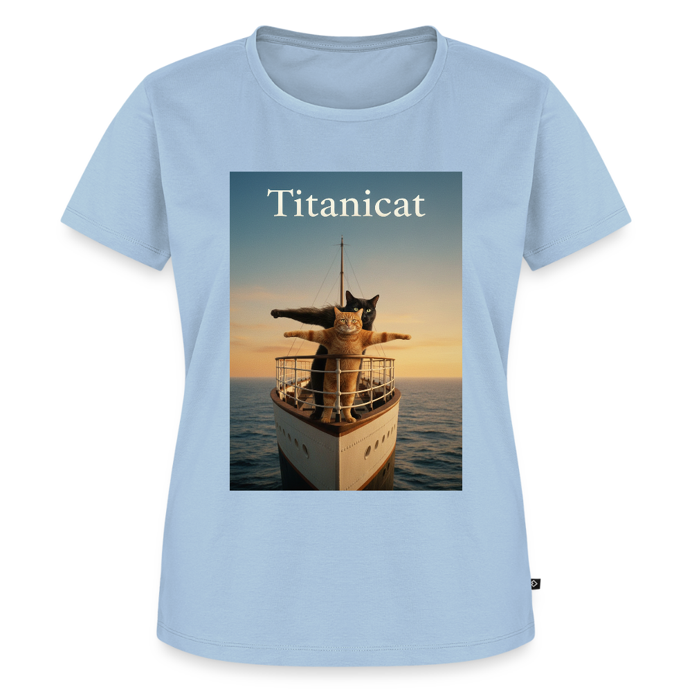 Titanicat – Ich bin der König der Kratzbäume | Frauen Premium T-Shirt - Hellblau