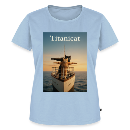Titanicat – Ich bin der König der Kratzbäume | Frauen Premium T-Shirt - Hellblau