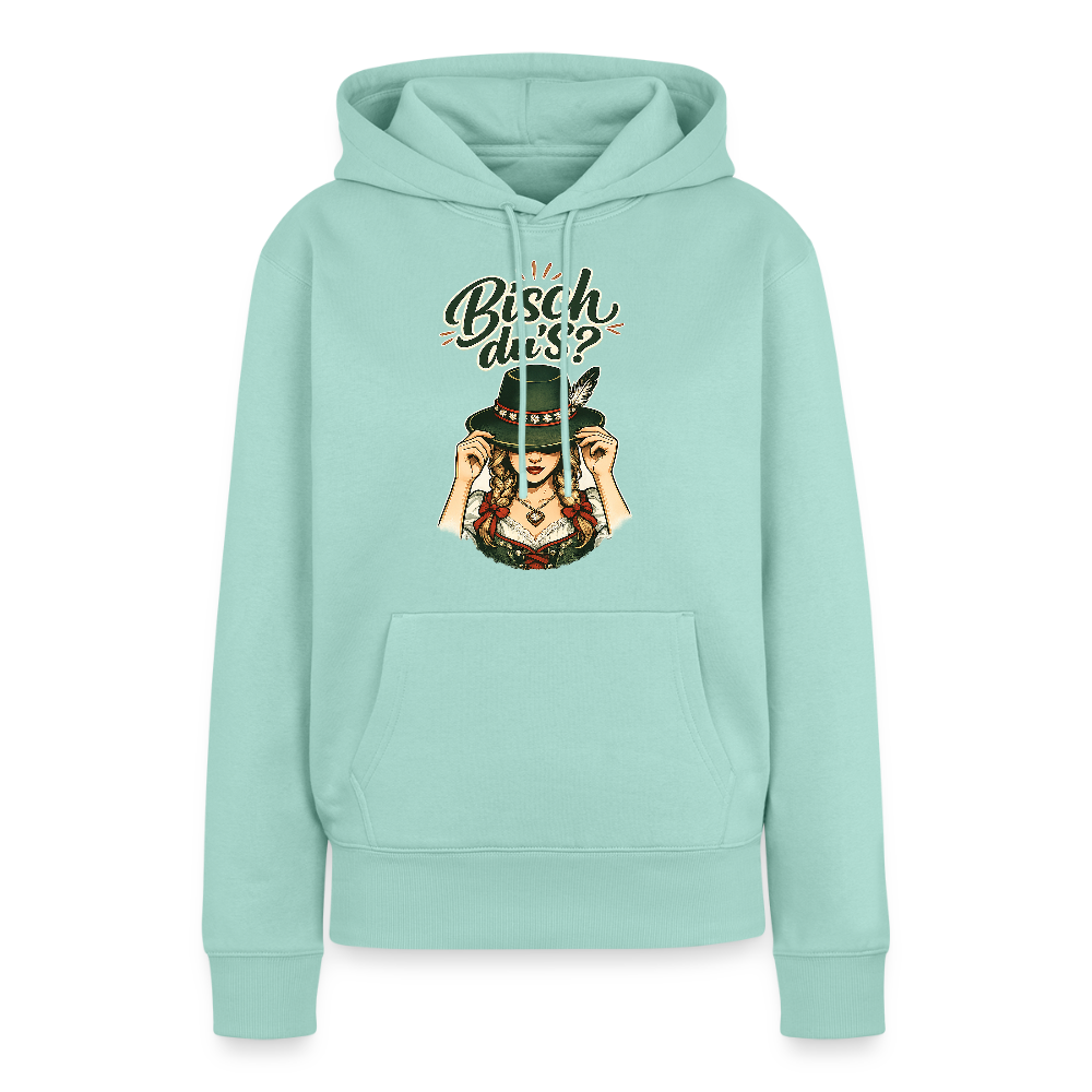 Bisch du’s? – Der Blick sagt alles | Frauen Premium Hoodie - Mint 