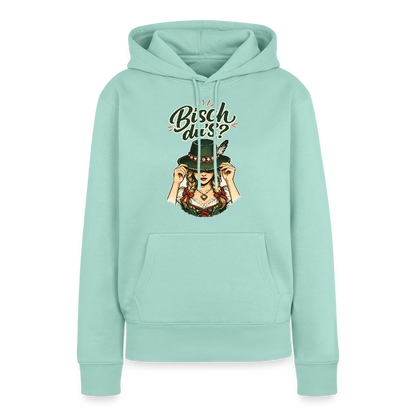 Bisch du’s? – Der Blick sagt alles | Frauen Premium Hoodie - Mint 
