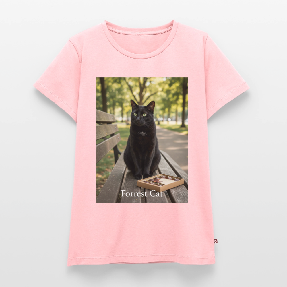 Forrest Cat – Krümel wartet | Frauen Premium T-Shirt - Rosa