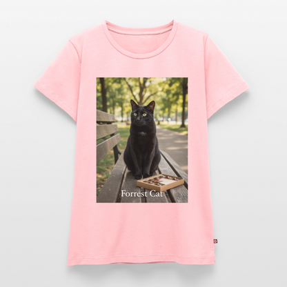 Forrest Cat – Krümel wartet | Frauen Premium T-Shirt - Rosa