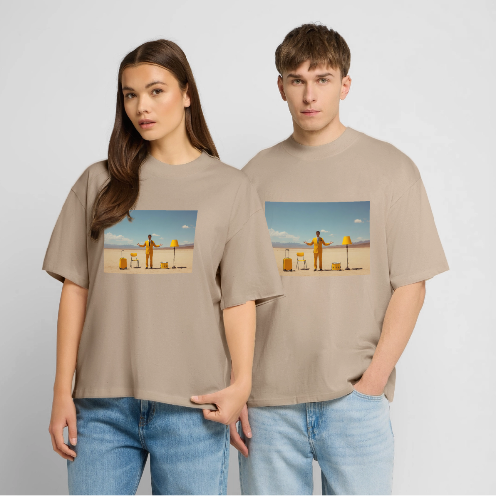 Alles im Griff (theoretisch) | Stanley/Stella Oversized Unisex Bio T-Shirt Blaster - Steingrau