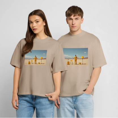 Alles im Griff (theoretisch) | Stanley/Stella Oversized Unisex Bio T-Shirt Blaster - Steingrau