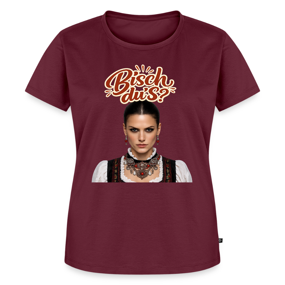 Schwarzwaldstolz – Sie weiß, wer sie isch | Frauen Premium T-Shirt - Burgunderrot