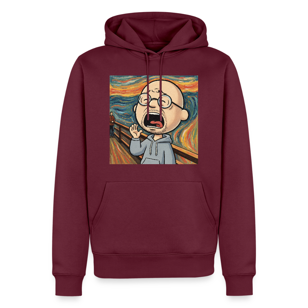 Der Schrei… aber heute bin ich dran | Männer Premium Hoodie - Burgunderrot