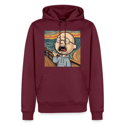 Der Schrei… aber heute bin ich dran | Männer Premium Hoodie - Burgunderrot