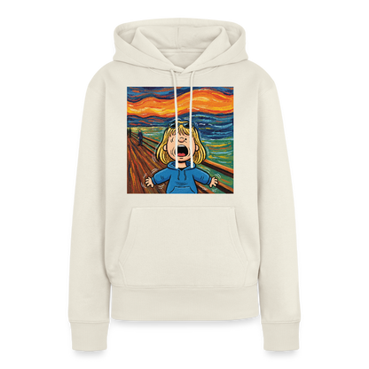 Der Schrei… manchmal bist du es selbst | Frauen Premium Hoodie - Naturweiß