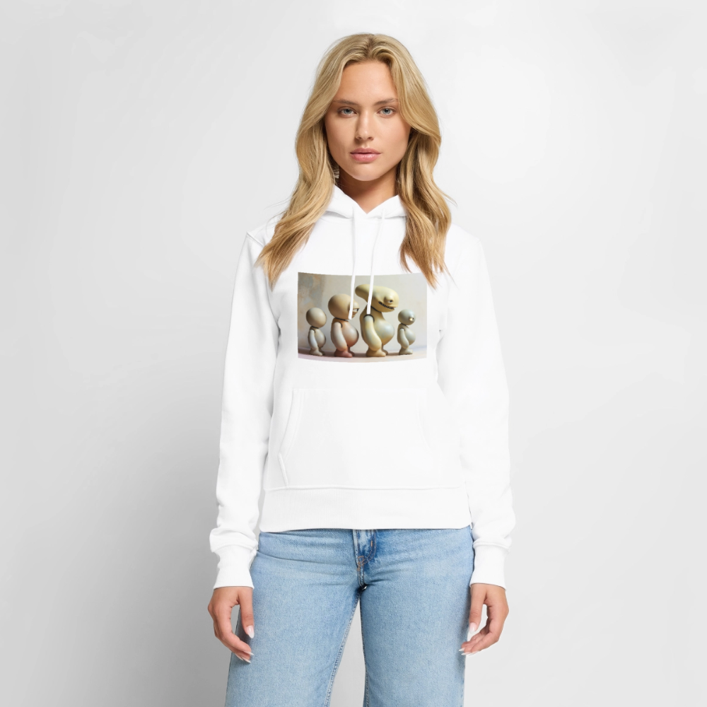 So wachsen wir also | Frauen Premium Hoodie - Weiß