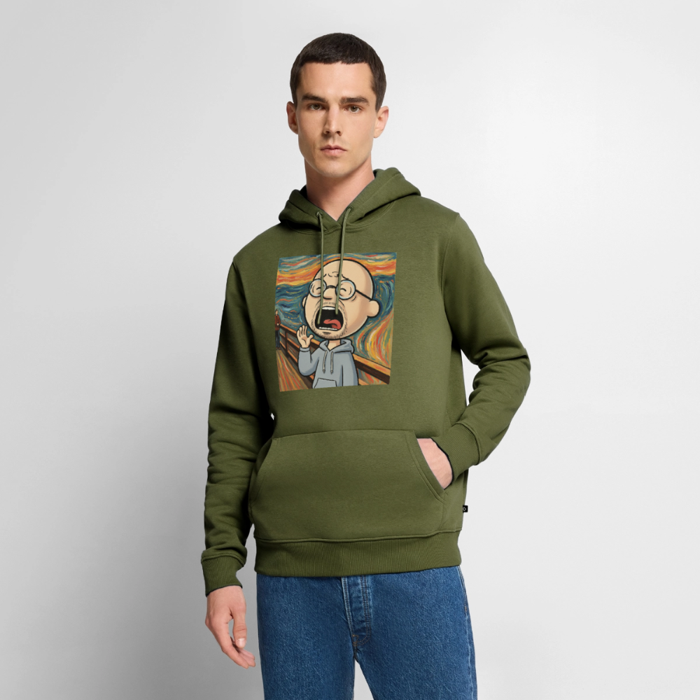 Der Schrei… aber heute bin ich dran | Männer Premium Hoodie - Khaki