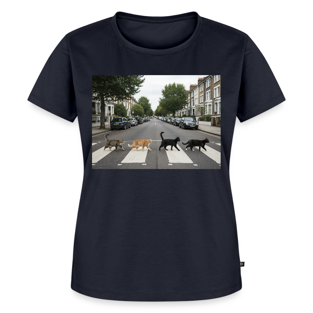 The Purrfect Crossing – Wir waren vor der Band da | Frauen Premium T-Shirt - Navy