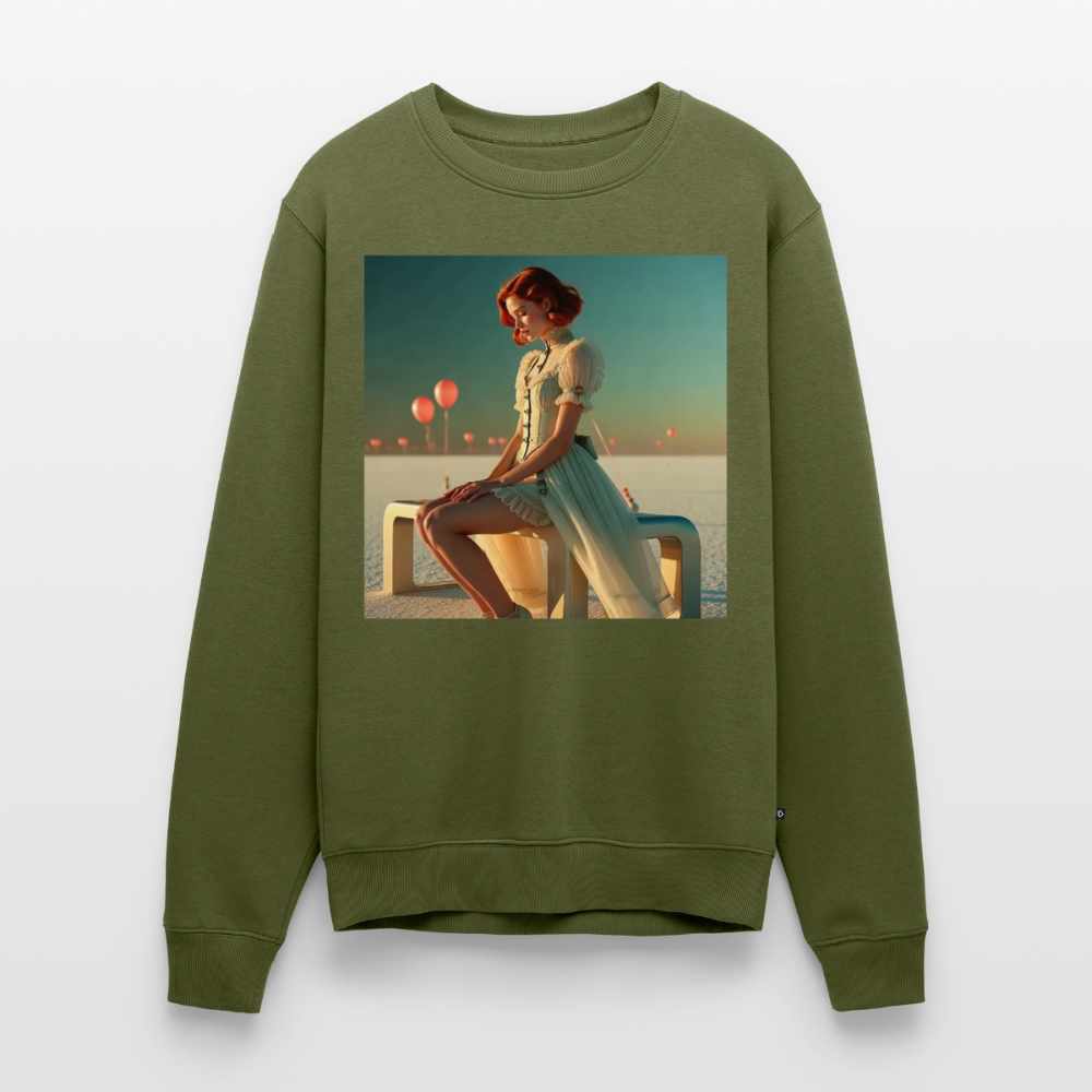 Leise Gedanken bei lauter Farben |  Männer Premium Pullover - Khaki