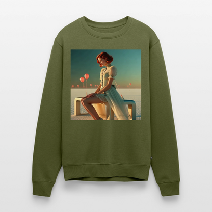 Leise Gedanken bei lauter Farben |  Männer Premium Pullover - Khaki