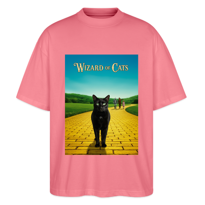 Wizard of Cats – Der gelbe Weg gehört Krümel | Stanley/Stella Oversized Unisex Bio T-Shirt Blaster - Pink 