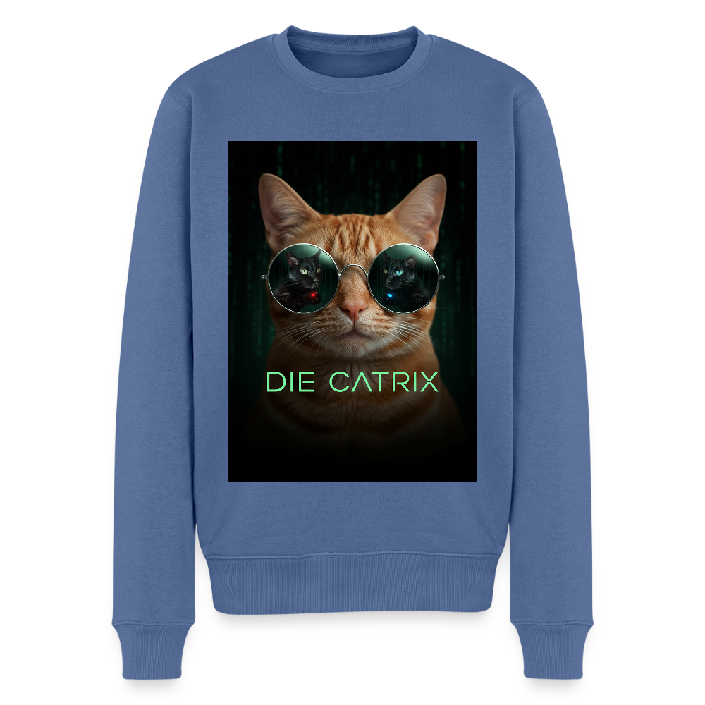 Die Catrix – Krümel erwacht |  Männer Premium Pullover - Taubenblau
