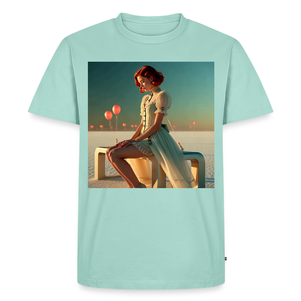 Leise Gedanken bei lauter Farben | Männer Premium T-Shirt - Mint 