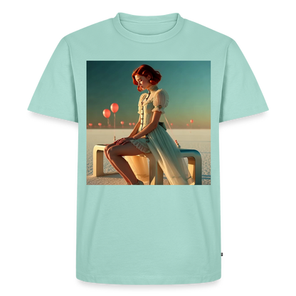 Leise Gedanken bei lauter Farben | Männer Premium T-Shirt - Mint 