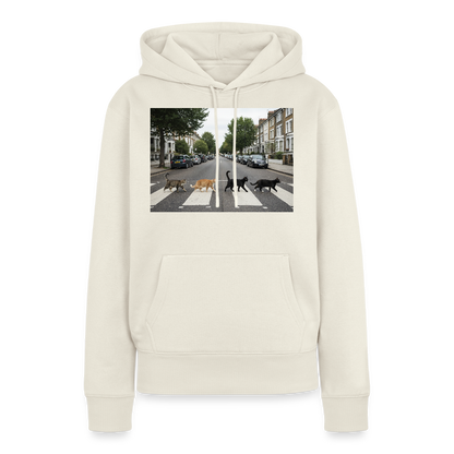 The Purrfect Crossing – Wir waren vor der Band da | Frauen Premium Hoodie - Naturweiß