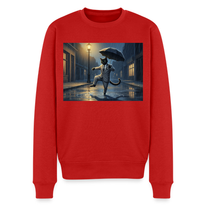 Krümel tanzt im Regen |  Männer Premium Pullover - Rot