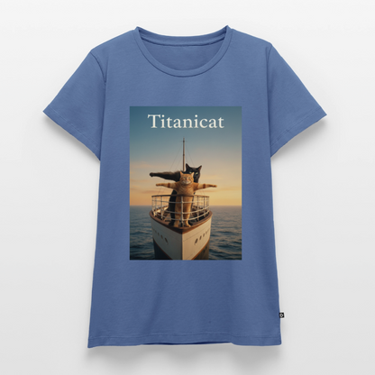 Titanicat – Ich bin der König der Kratzbäume | Frauen Premium T-Shirt - Taubenblau