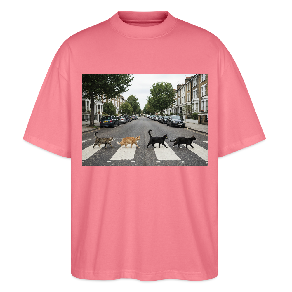 The Purrfect Crossing – Wir waren vor der Band da | Stanley/Stella Oversized Unisex Bio T-Shirt Blaster - Pink 