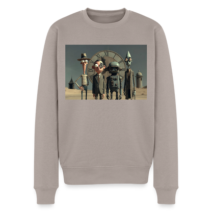 Pünktlich zu spät – Die seltsame Gesellschaft |  Männer Premium Pullover - Taupe