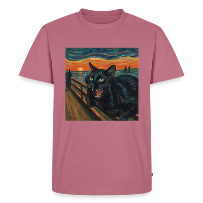 Der Schrei… aber die Katze hat’s zuerst gemerkt | Männer Premium T-Shirt - Mauve