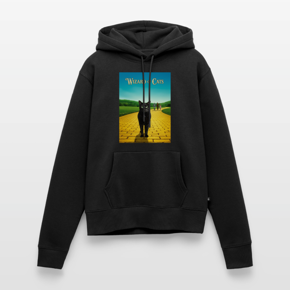 Wizard of Cats – Der gelbe Weg gehört Krümel | Frauen Premium Hoodie - Schwarz