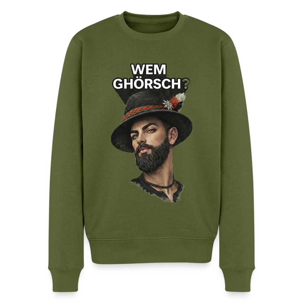 Wem ghörsch? – Alemannische Klärung |  Männer Premium Pullover - Khaki
