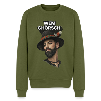 Wem ghörsch? – Alemannische Klärung |  Männer Premium Pullover - Khaki