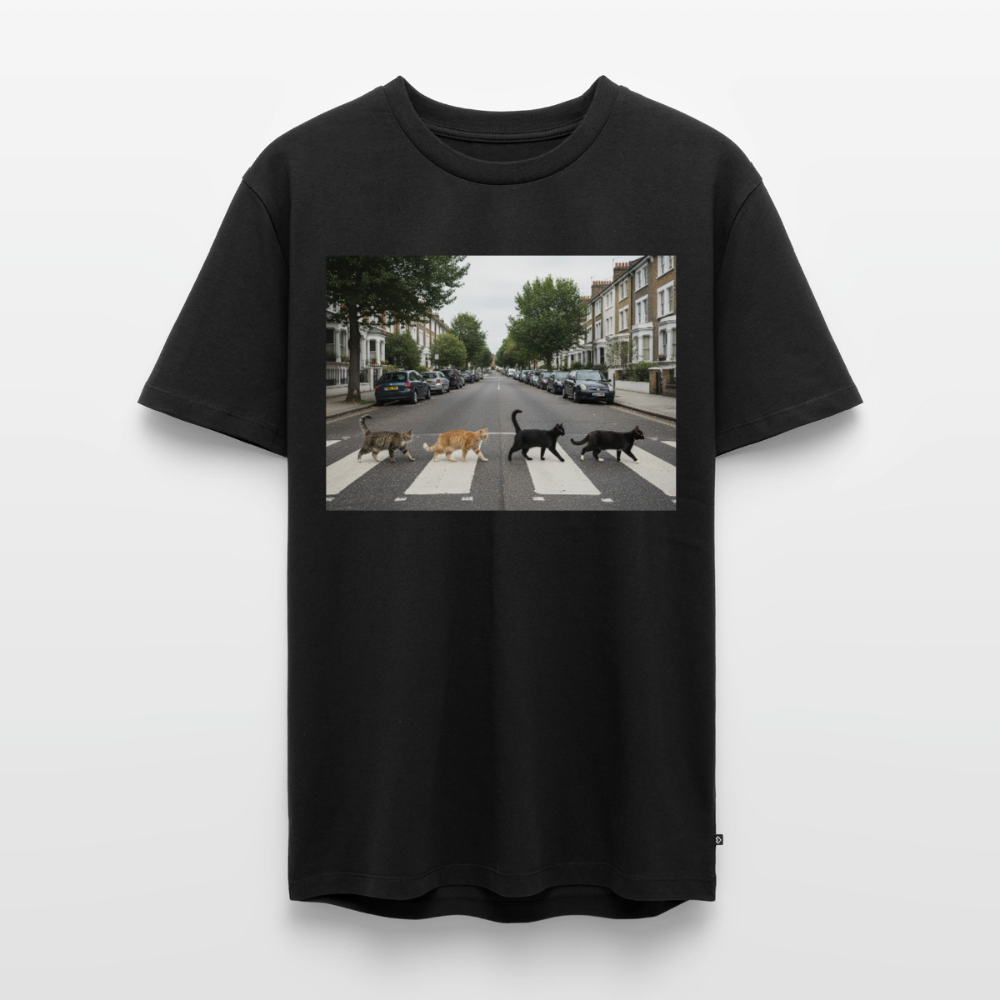 The Purrfect Crossing – Wir waren vor der Band da | Männer Premium T-Shirt - Schwarz