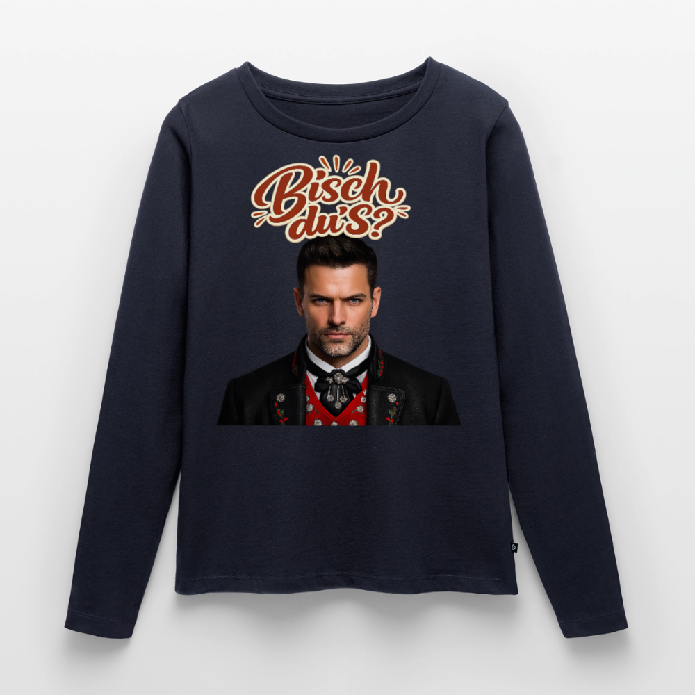 Bisch du’s? – Schwarzwaldkerl | Frauen Premium Bio Langarmshirt - Navy