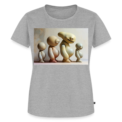 So wachsen wir also | Frauen Premium T-Shirt - Grau meliert