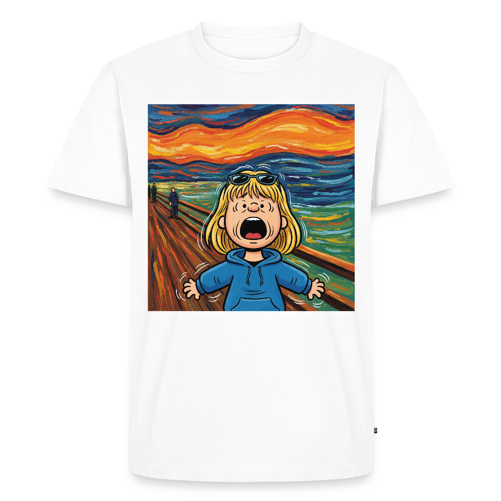 Der Schrei… manchmal bist du es selbst | Männer Premium T-Shirt - Weiß