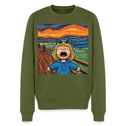 Der Schrei… manchmal bist du es selbst |  Männer Premium Pullover - Khaki