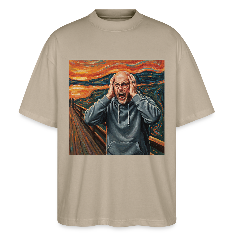 Der Schrei… wenn es wirklich reicht | Stanley/Stella Oversized Unisex Bio T-Shirt Blaster - Steingrau
