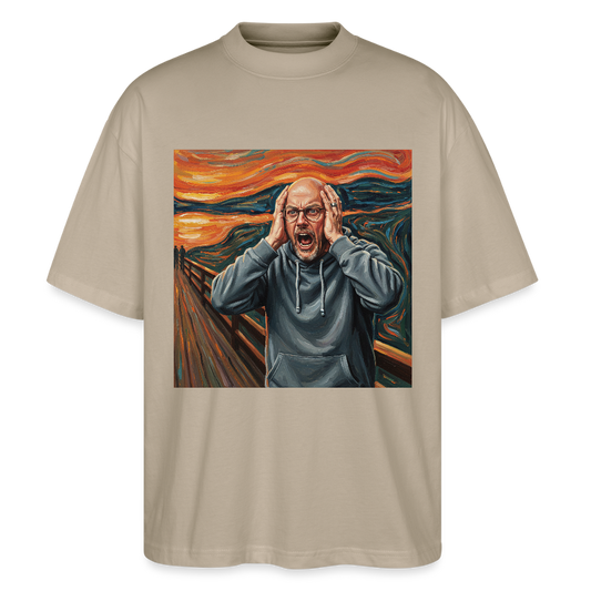 Der Schrei… wenn es wirklich reicht | Stanley/Stella Oversized Unisex Bio T-Shirt Blaster - Steingrau